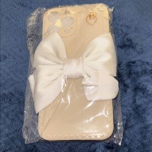 Elegant White Bow Phone Case